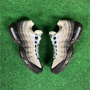 2018 Nike Air Max 95 OG Sz 12 Aluminum Blue Tint White Grey CD1529-001